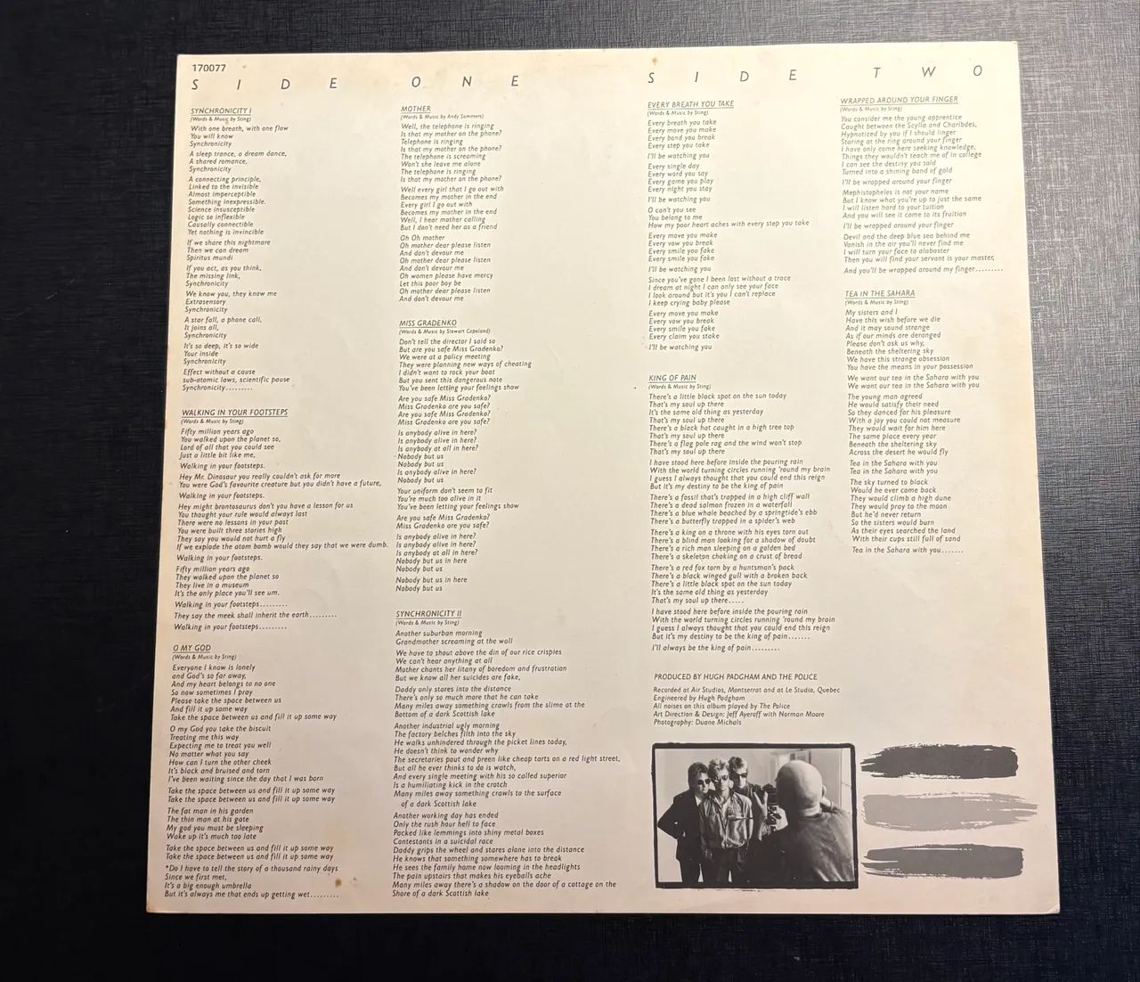 vinil lp the police synchronicity - Foto 4