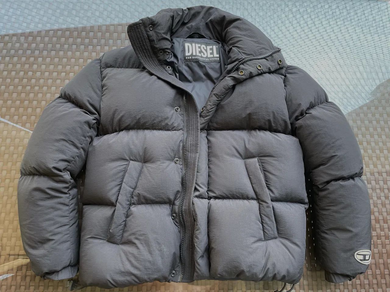 JAQUETA PUFFER DIESEL PRETA