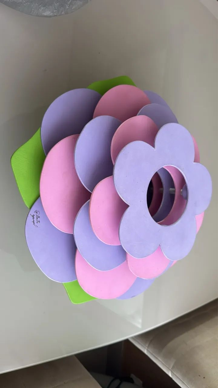 Luminária de flor