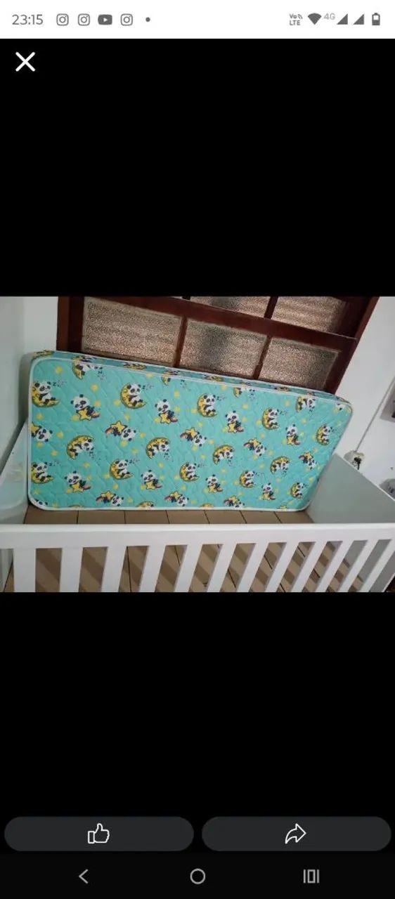 Berço Infantil com Colchão 