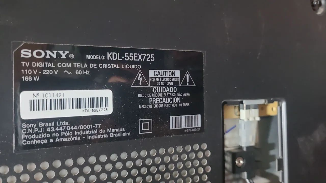 Televisão TV Sony 55" - Com defeito Sem imagem - Foto 3