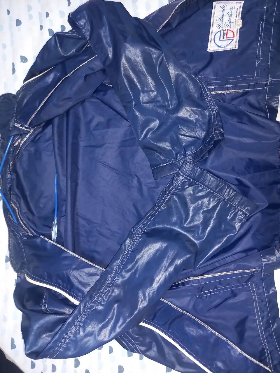 Blusa corta vento snos 80 veste Pp usada - Foto 5