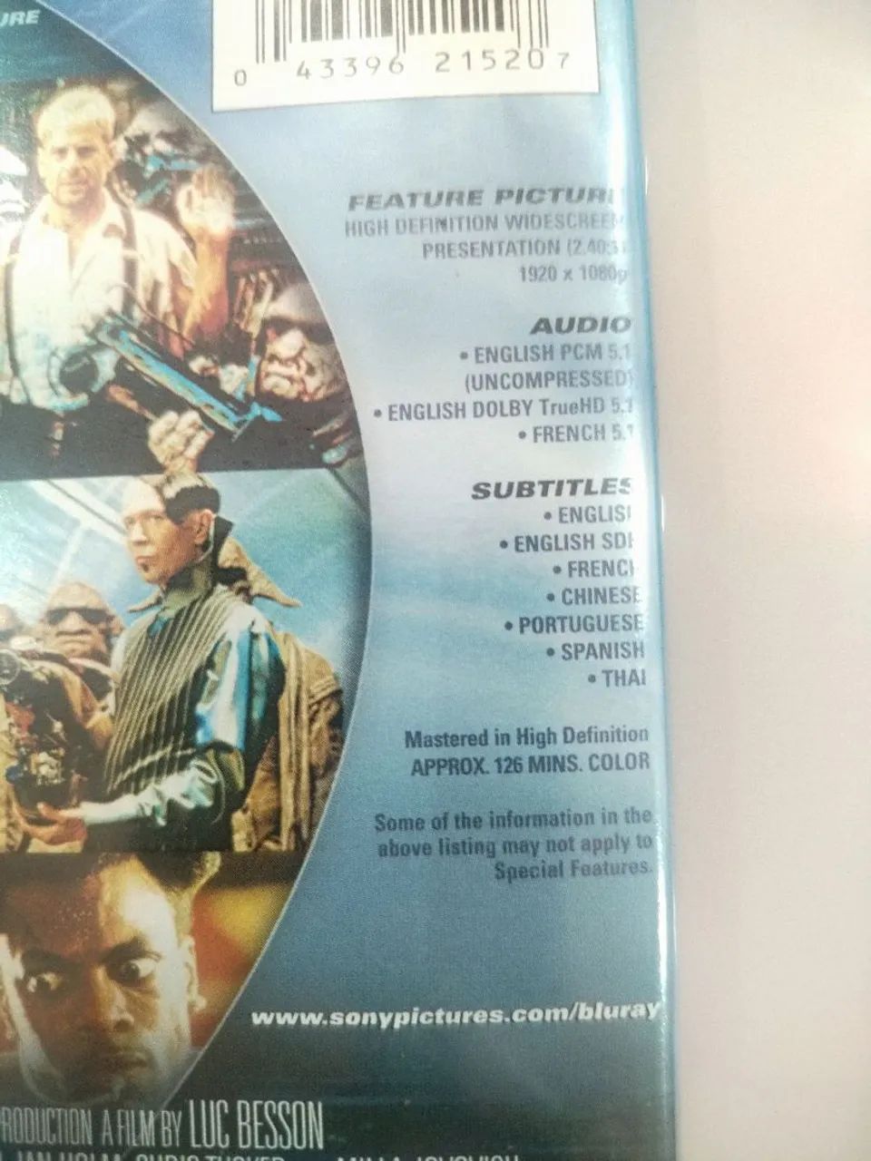 Blu-ray O Quinto Elemento (Importado EUA) - Foto 4