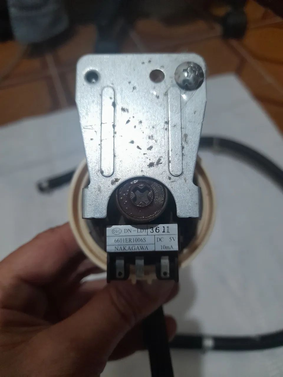 Mangueira de nível e o pressostato com sensor  - Foto 3