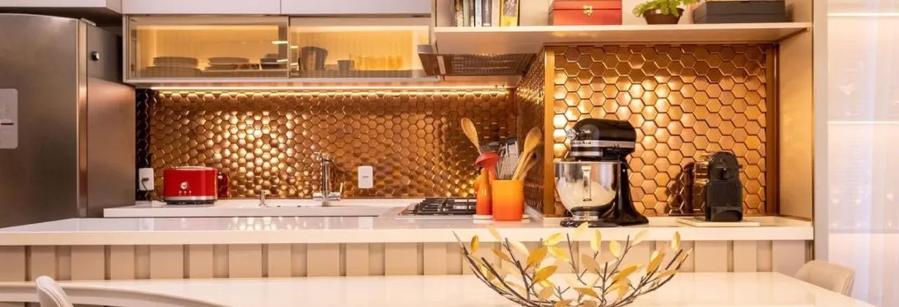 Revestimento hexagonal Acordes Ouro Portinari 27x30,8 - Foto 4