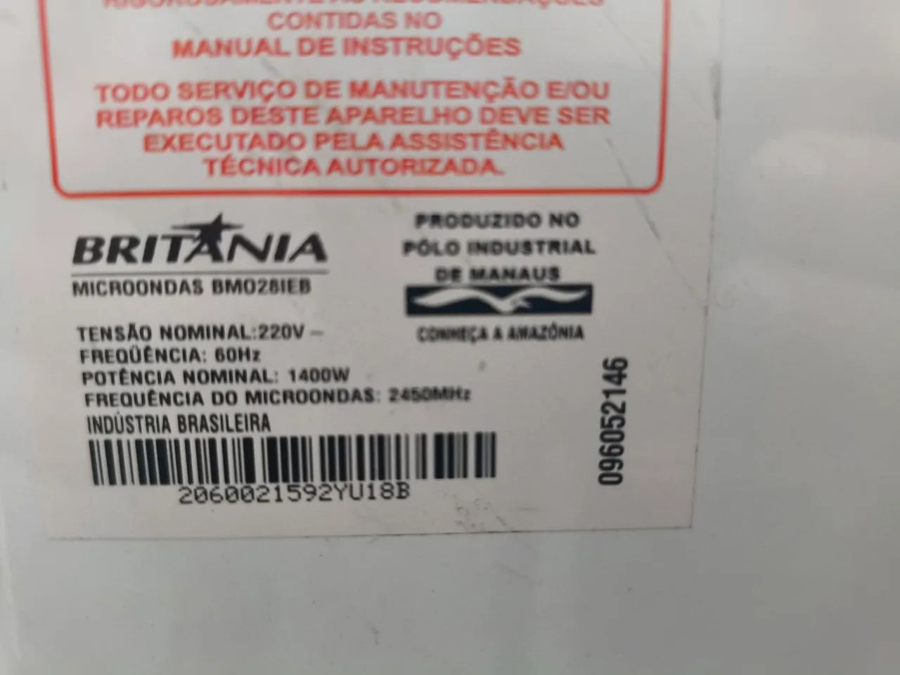 Microondas Britânia 28 litros  - Foto 3