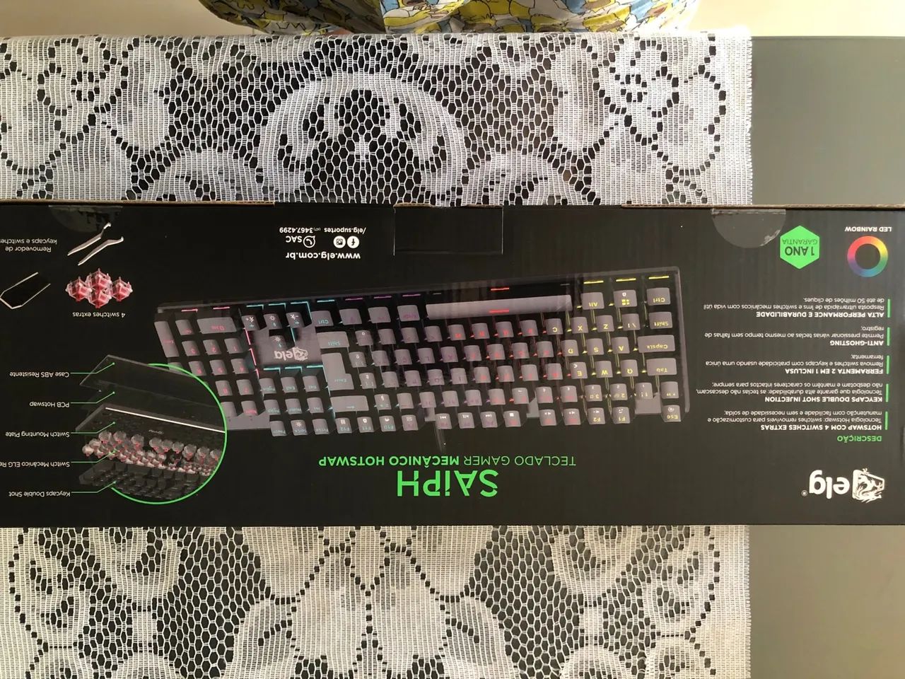 Teclado mecânico retroiluminado  - Foto 3