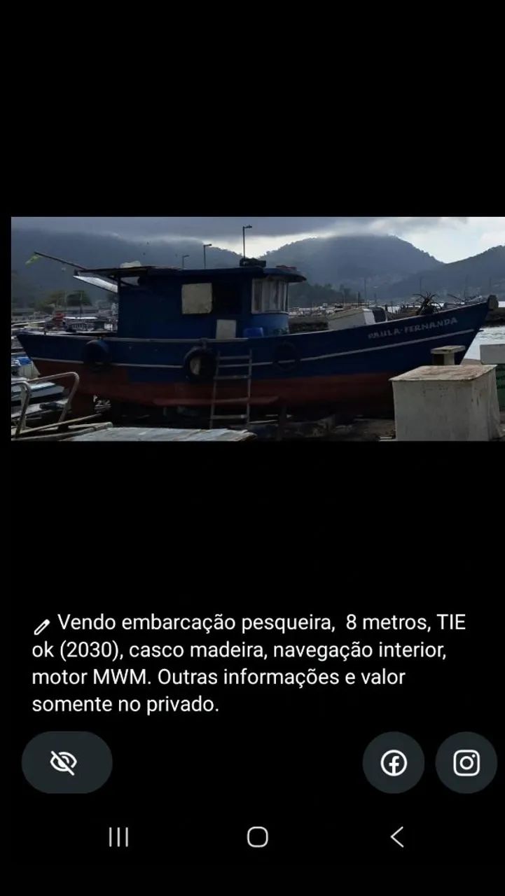 Embarcação de pesca Barco de Pesca Angra dos Reis