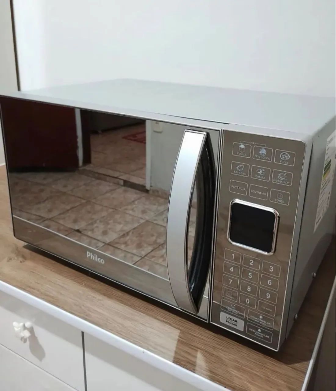 Microondas Philco cinza 