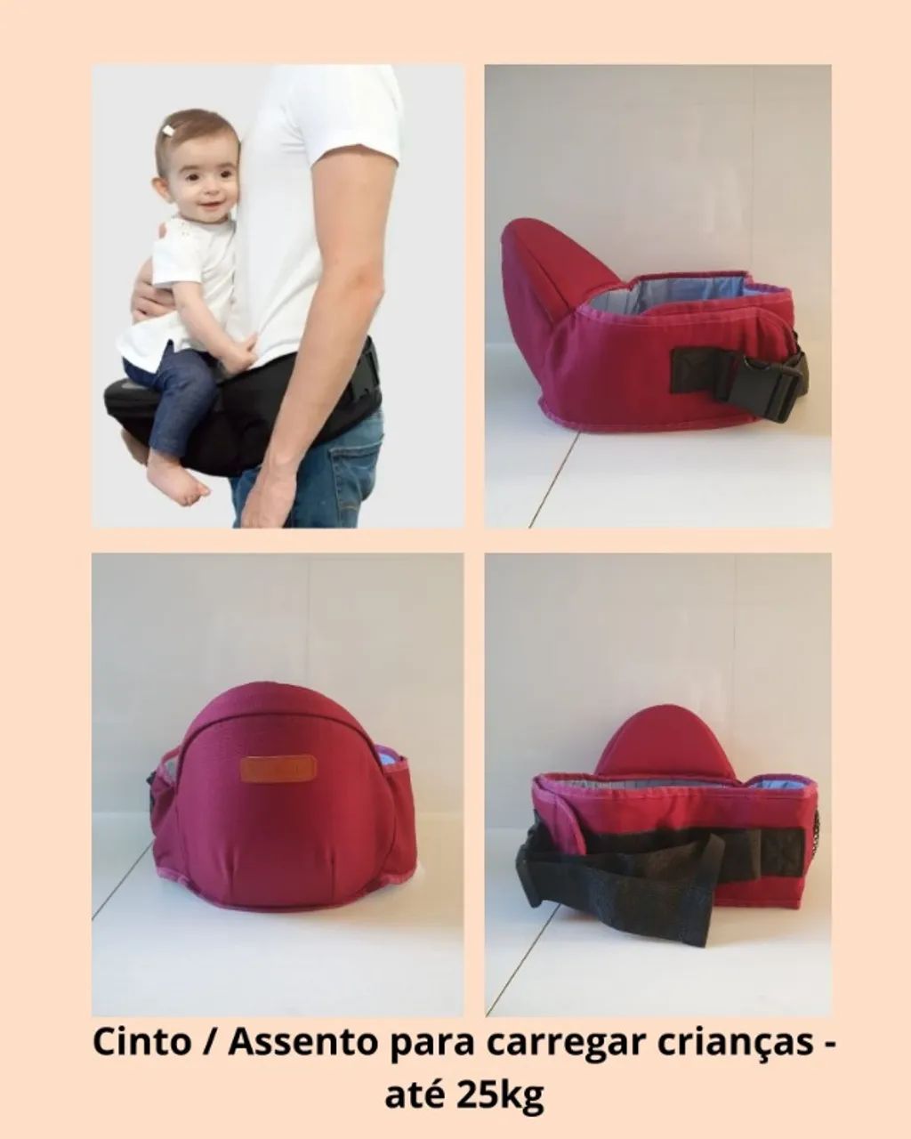 Cinto/assento para carregar bebês