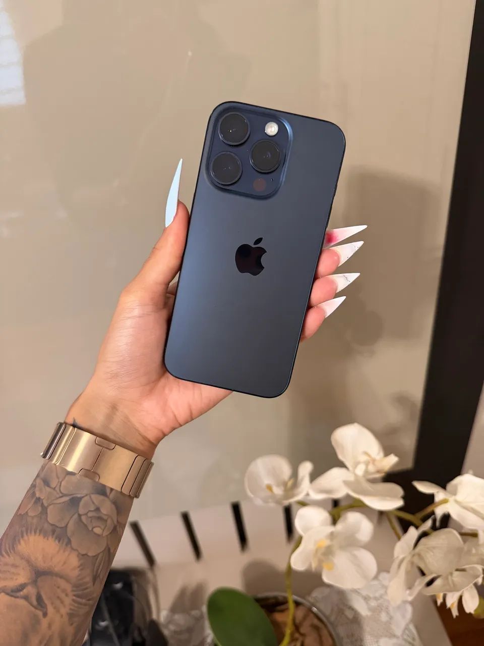 iPhone 15 Pro 256gb Titânio Azul 