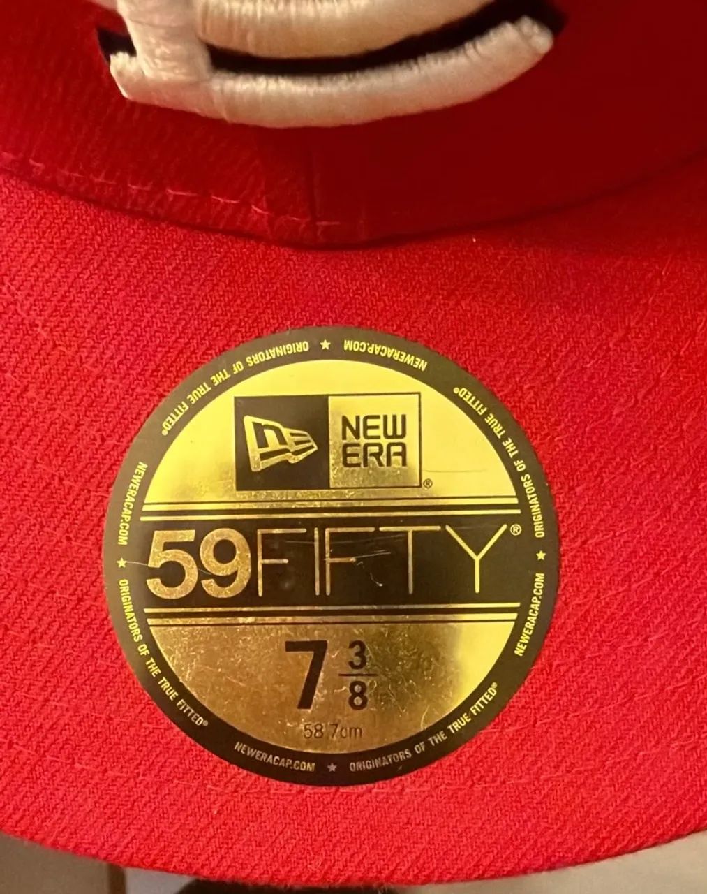 boné new era 59fifty vermelho original  - Foto 3