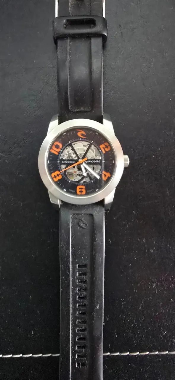 Relógio Rip Curl R1 Silicone Automatic Laranja