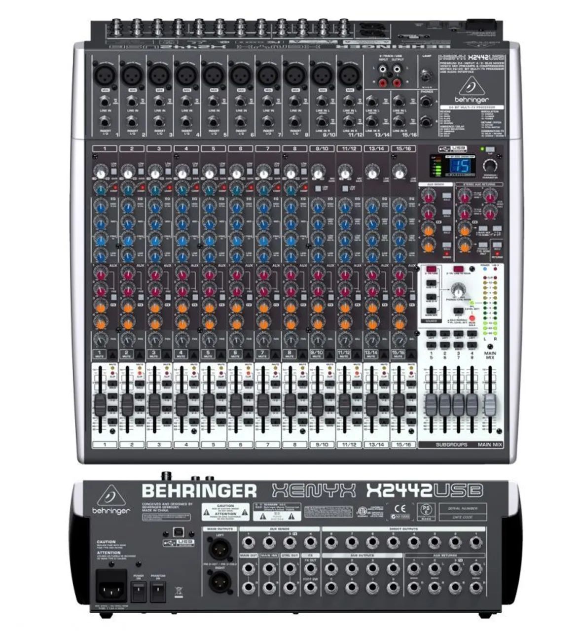 Behringer Xenyx 2442usb com Hardcase