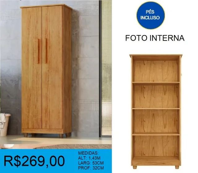 Multiuso larg:53cm alt:1,43m - à pronta entrega - Foto 2