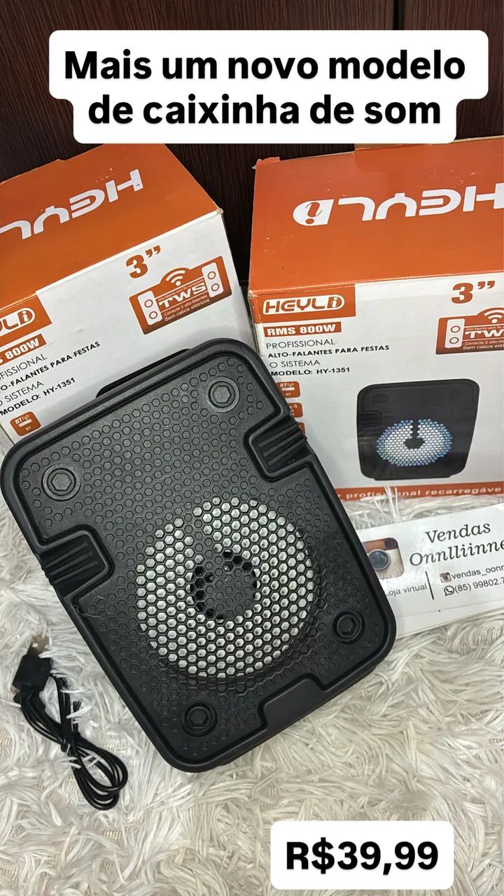 Caixinha de som Bluetooth  - Foto 5