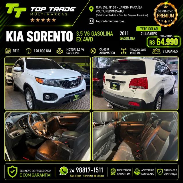 KIA Sorento SORENTO 3.5 V6 24V 4X4 AUT. 2011