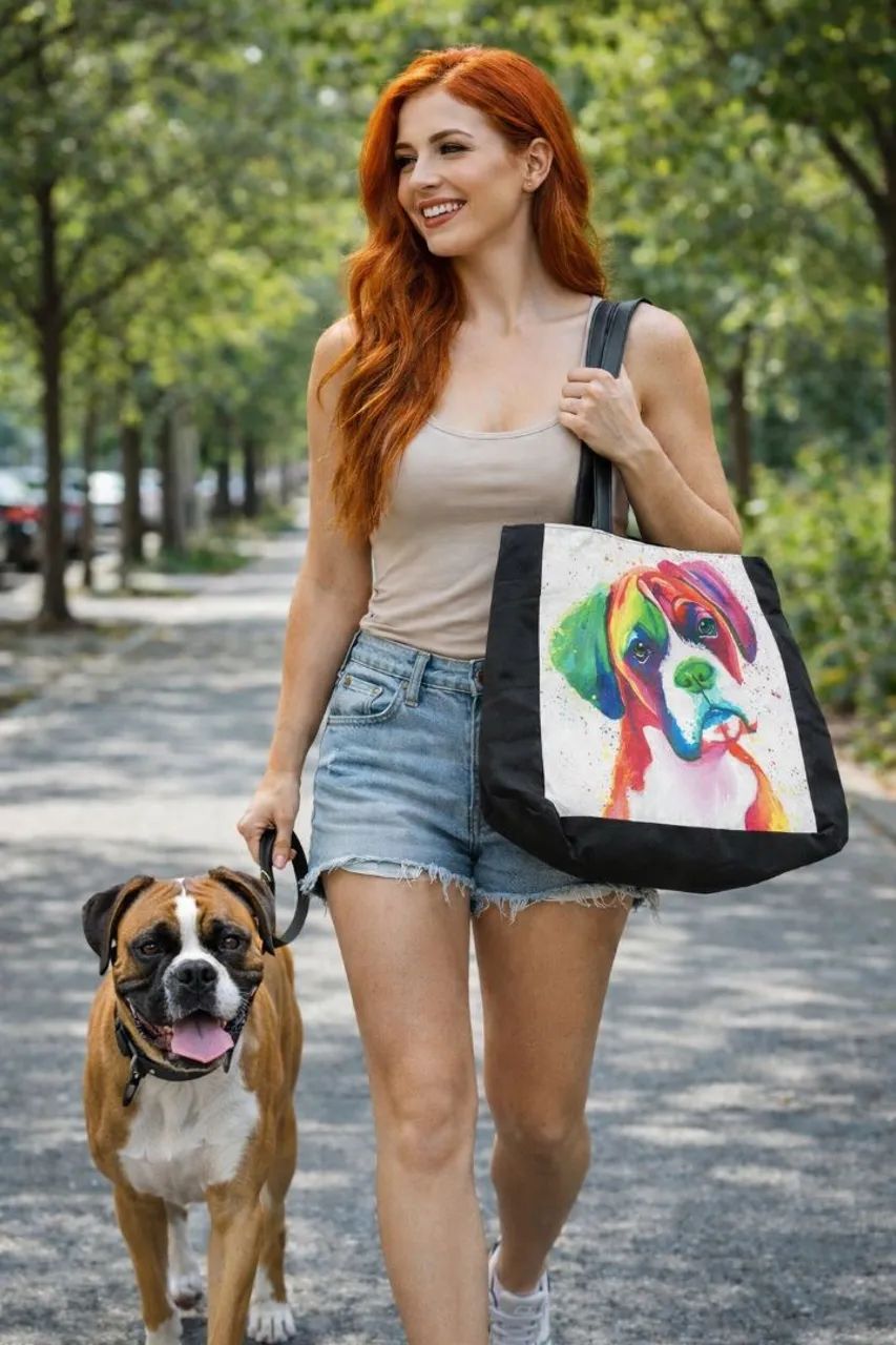Bolsa estampa cachorro Boxer