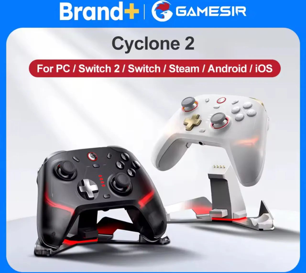 Controle Cyclone 2 Gamesir Sem Fio + Dock Carregadora Compatível Com Android iOS PC