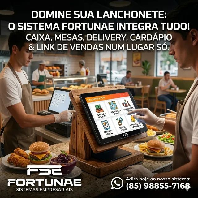 Sistema Simples e Fácil de usar para sua Lanchonete