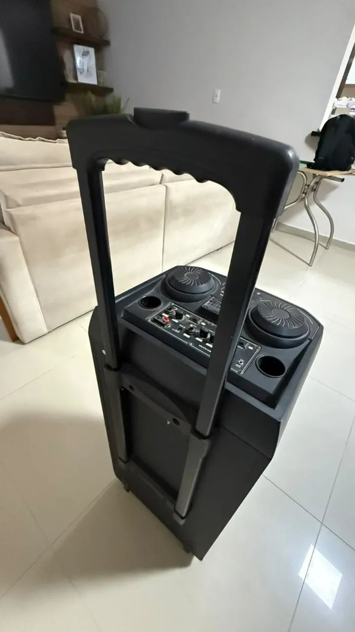 Caixa de Som Altomex AL- *W + 2 Microfones Sem Fio - Foto 3