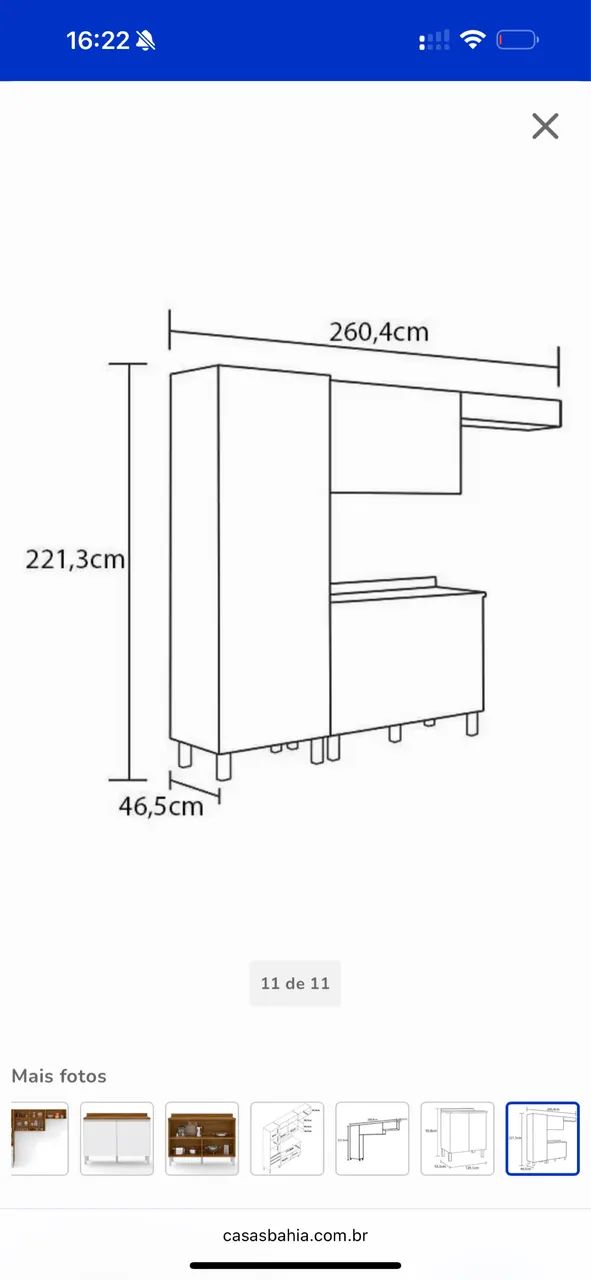 PANELEIRO E ARMÁRIOS AÉREOS - Foto 5