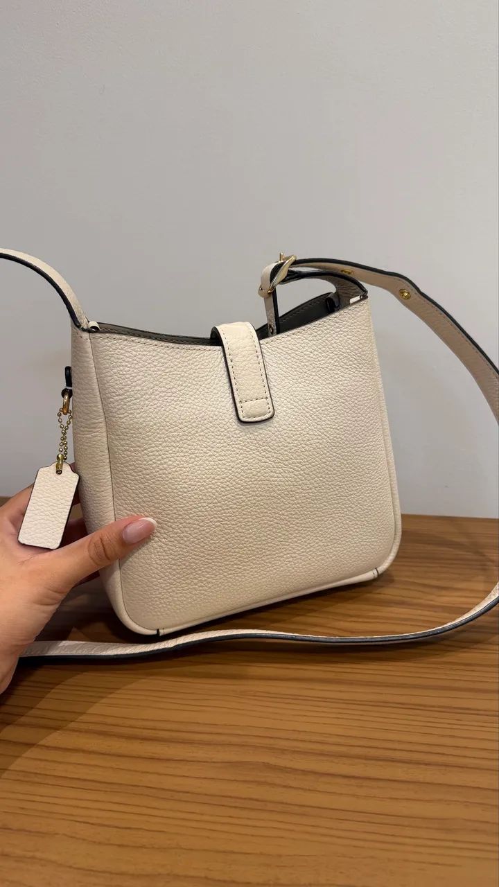 Bolsa Coach off white mini Hadley nova original  - Foto 4