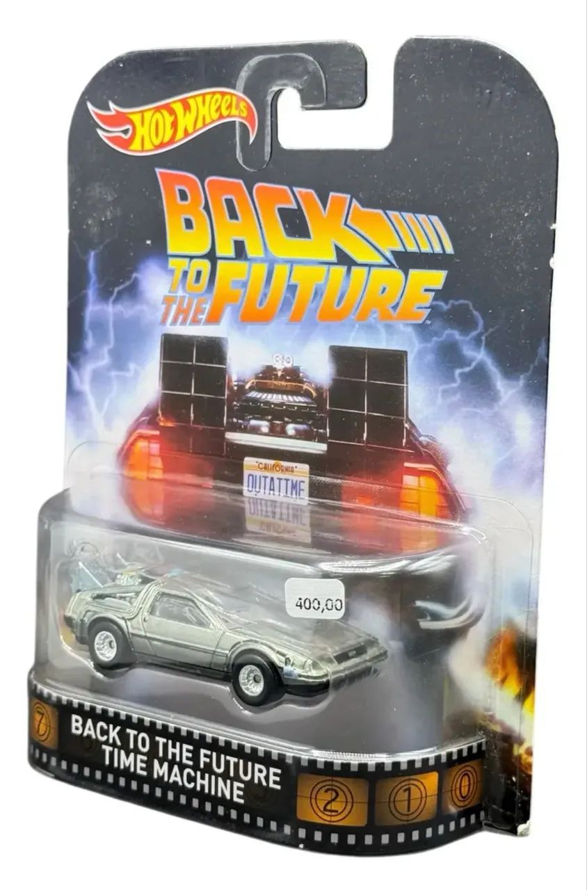 Back To The Future Time Machine 2016 Hot Wheels 1/64 de volta para o futuro - Foto 2