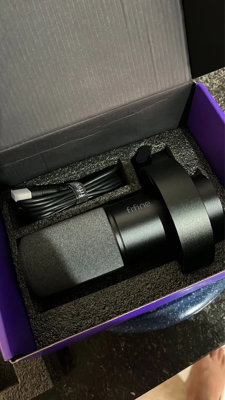 Microfone Fifine k688 + braço articulado de brinde  - Foto 4