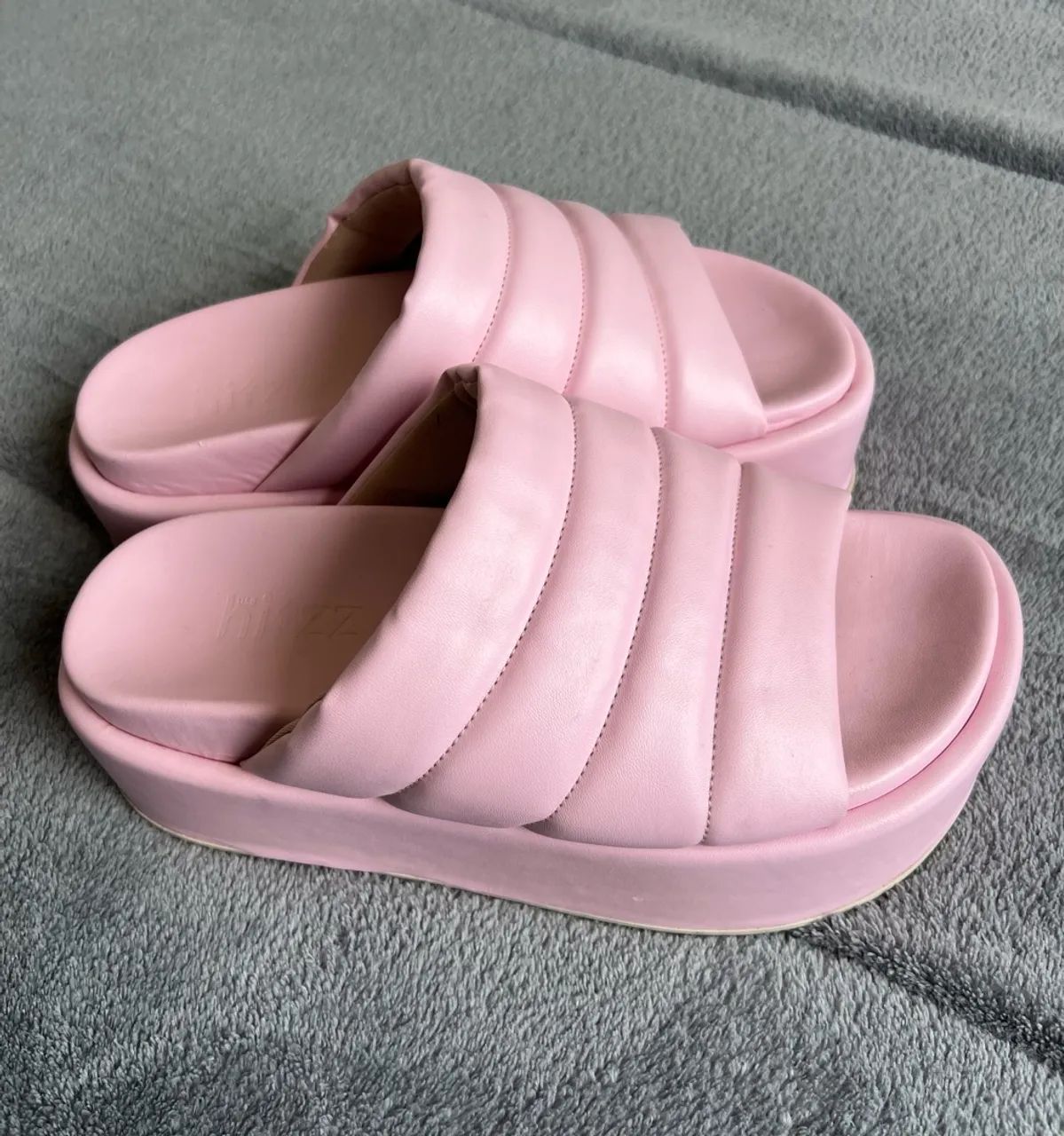 Tamanco Flatform Puffer UseHitzz Rosa - 37 - Foto 2