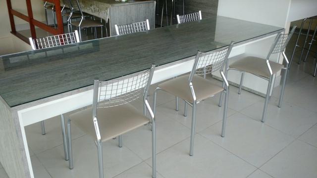 Mesa MDF com vidro - Foto 2