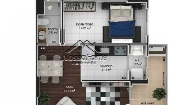Apartamento Flat no Boqueirão em Praia Grande - Foto 11