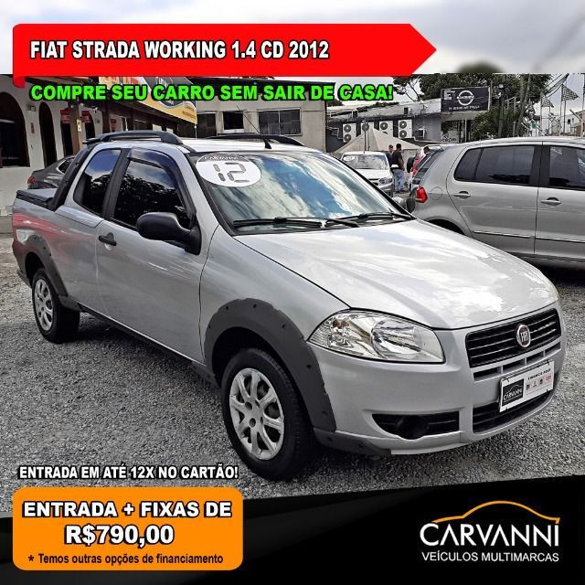 Fiat Strada Working 1.4 2012 Cabine Dupla