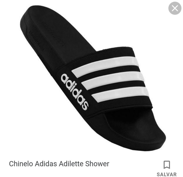 chinelo adidas preto