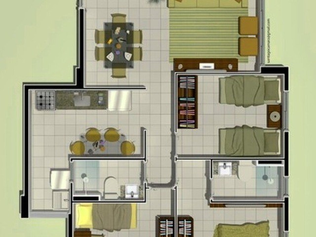 Apto 2/4 com suíte de 51 m², 1 vaga no Residencial Green Life de 223.451, Parnamirim - Foto 4