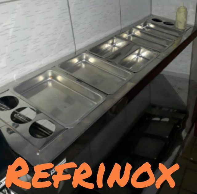 Mesa de inox coifa gourmet em inox  - Foto 4