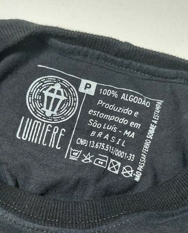 Camisa Preta Estampada - Foto 3