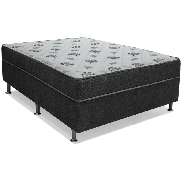 Quarto cama colchão Box casal Ortobom molas 
