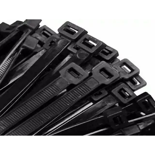 Kit 100 Abraçadeira Nylon 3.6x150 mm Preto lacrado  - Foto 4