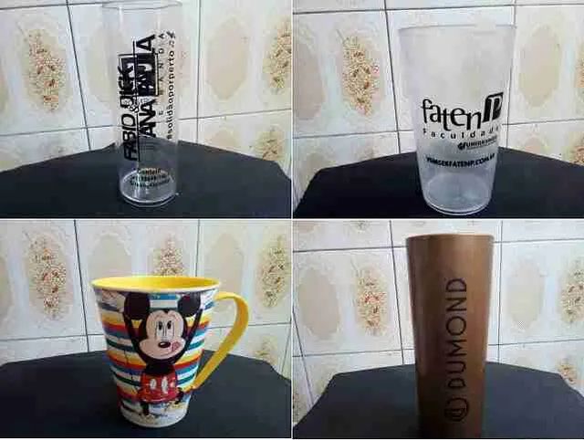 coleçao  26 copos plastico duro,caneca. - Foto 3
