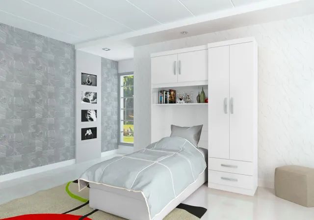 Guarda Roupa Cama Box Solteiro **novo na caixa**