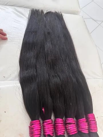 Cabelos humanos / liso de 75 cm  - Foto 3