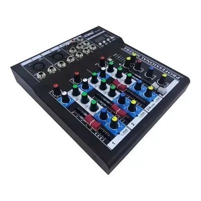 Mesa De Som 4 Canais Lelong Le-710 Usb/bluetooth Mp3 Player - Foto 2