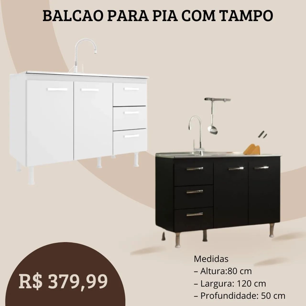 BALCÃO PARA PIA PROMOÇÃO 
