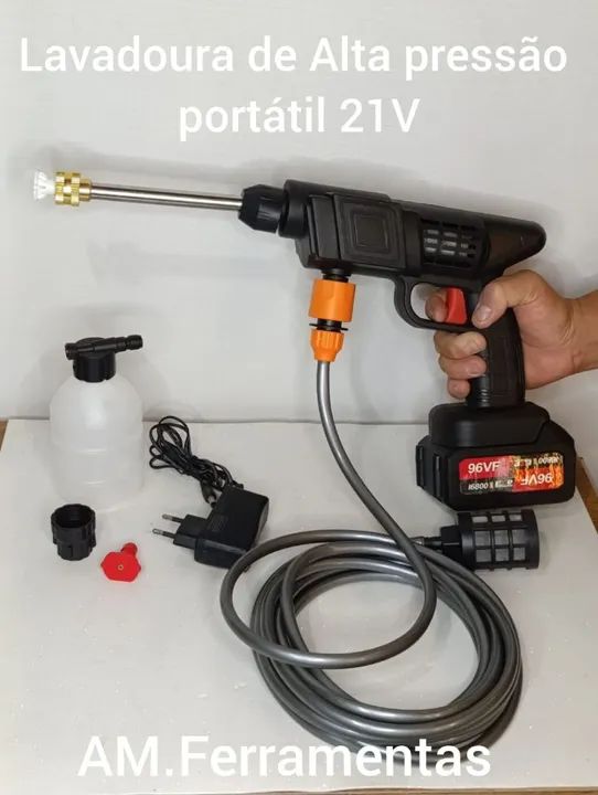 Lava-jato portátil de alta pressão 21v