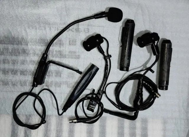 3 Microfones de sopro percussão acordeon (2Superlux e 1Jts) - Foto 3