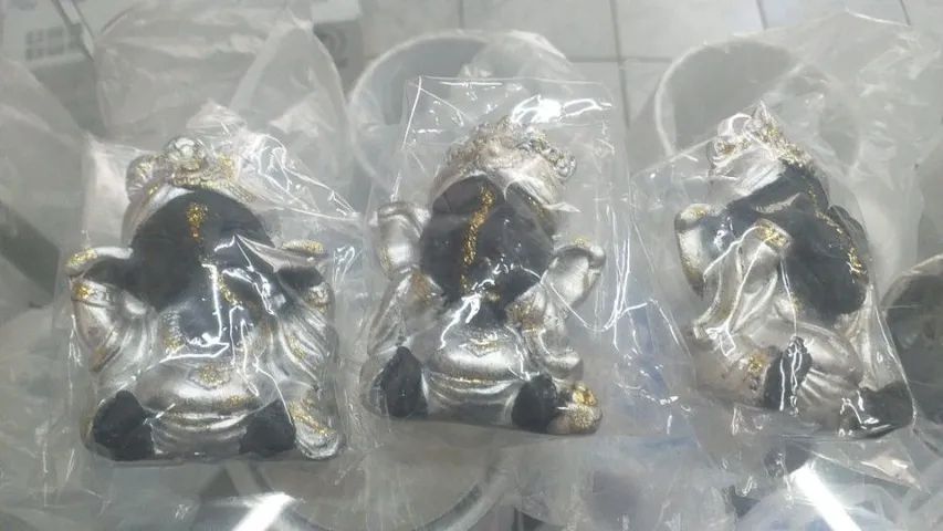 Trio de Ganesha da Sorte
