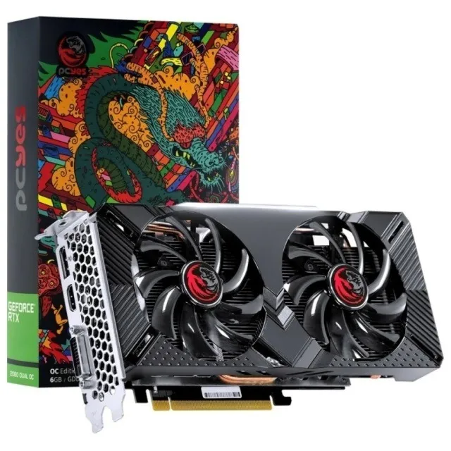 Placa de Vídeo Nvidia GeForce RTX 2060 6GB DDR6 Pcyes 2 Anos de Garantia - WZetta