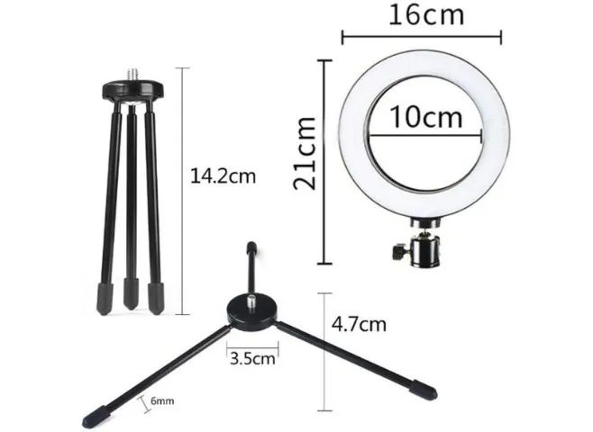 Ring Light Led de Mesa 8 Polegadas - Foto 3