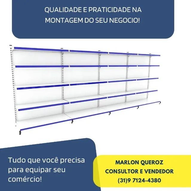 Gondola de Parede 1 Inicial + 3 Continuções